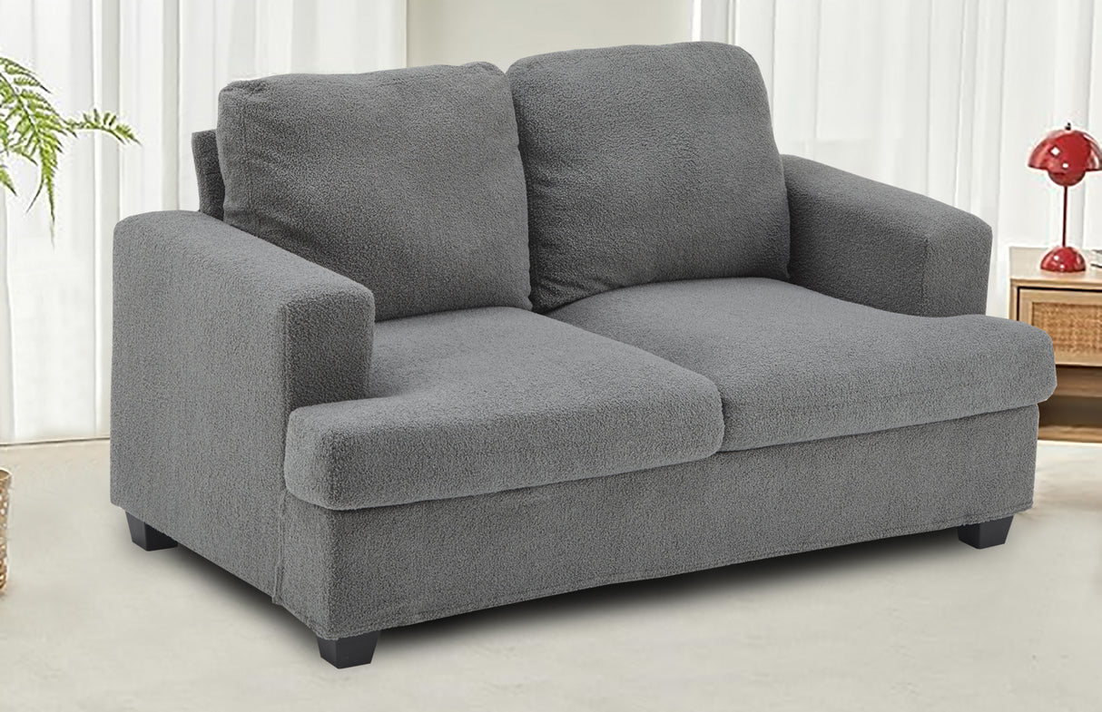 Chenille Grey 2 Seater Sofa