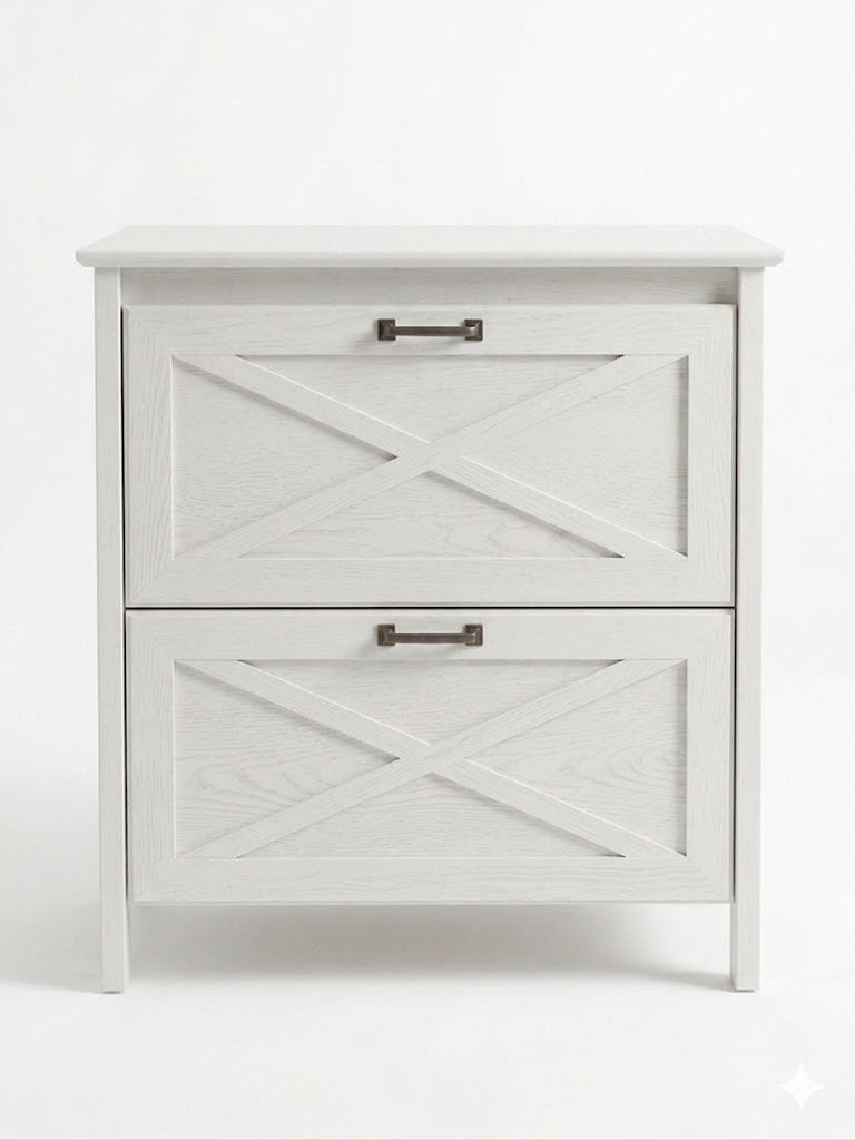 Arnbry File Cabinet White