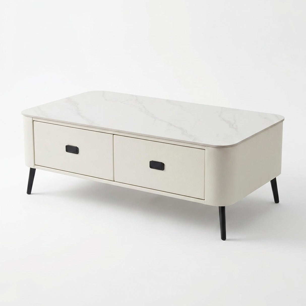 Modern Sintered Stone Coffee Table with Storage