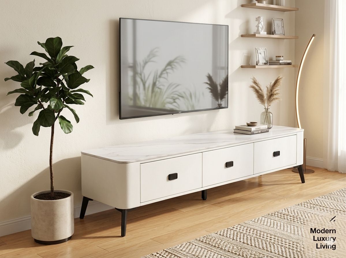Luxe Sintered Stone TV Entertainment Unit