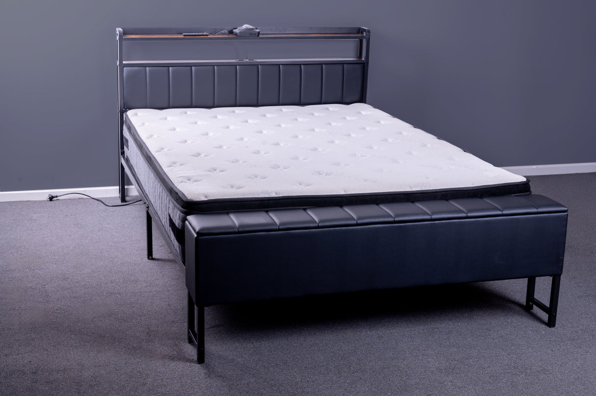 Dalton Upholstered Platform Bedframe Queen
