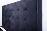 Lucca Bed Frame (Dark Grey/Light Grey/Black Velvet)