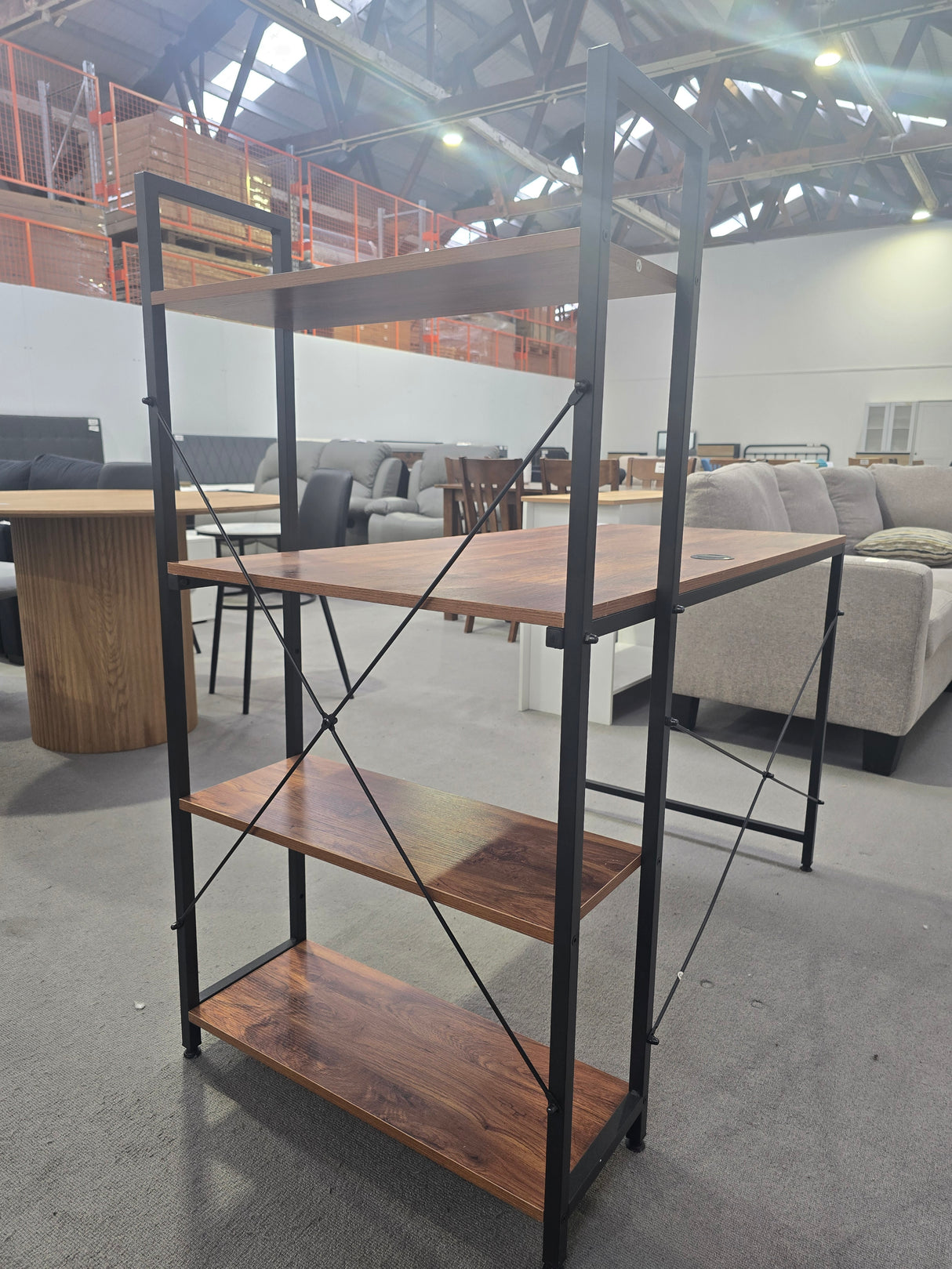 Alives Desk with Shelf (WALNUT)