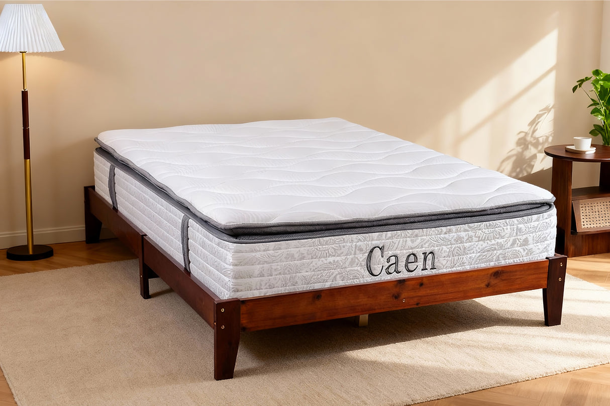 Hartland Solid Wood Bed Base King Single Walnut