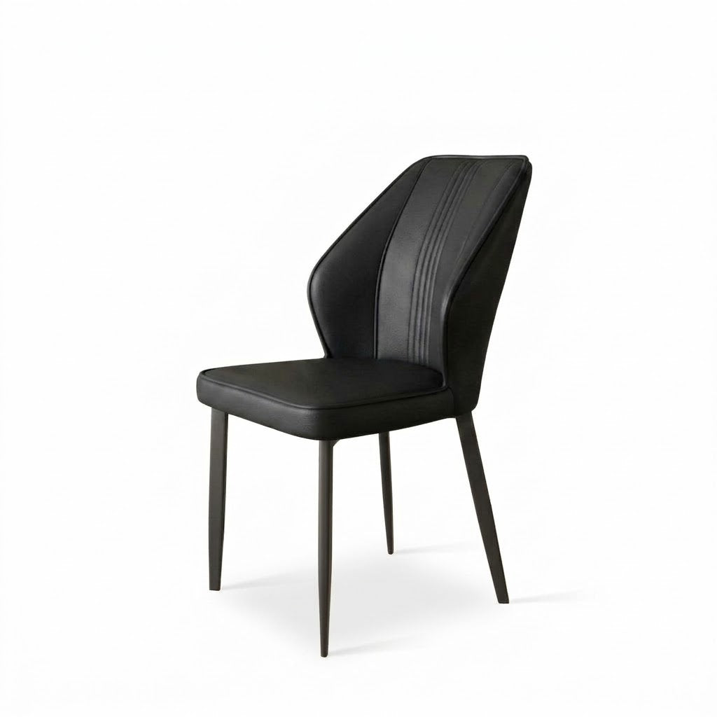 Swan PU Leather Chair Black