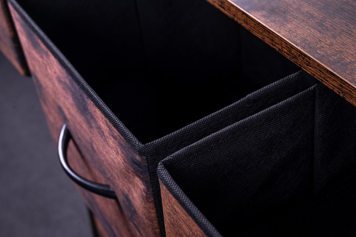 Ngahue Tallboy with cardboard drawers