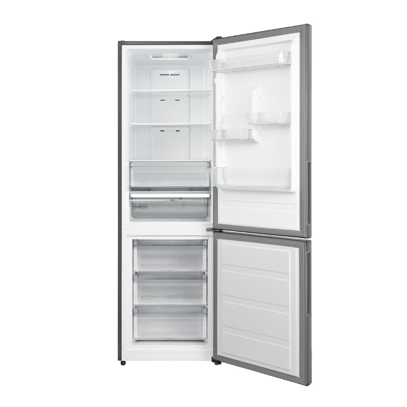 Midea 321L Fridge Freezer Stainless Steel