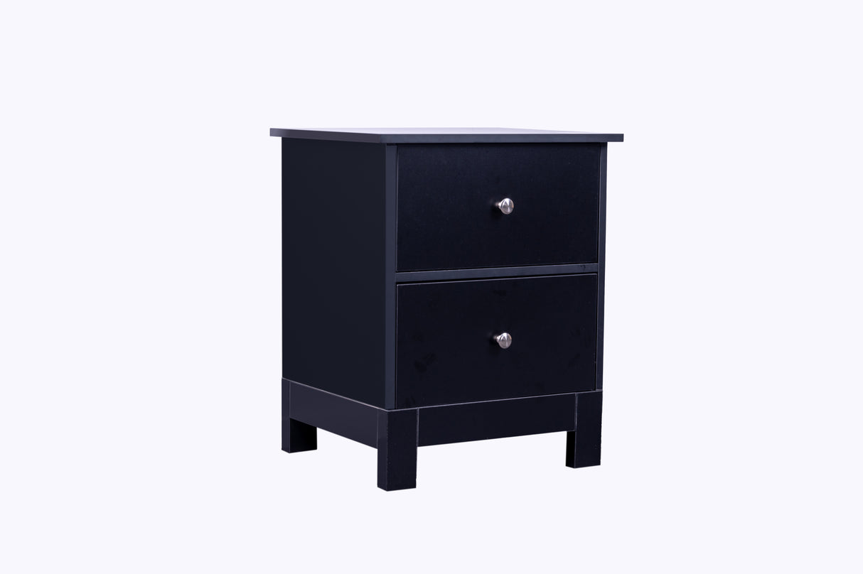 'Pamela' Bedside Table Black