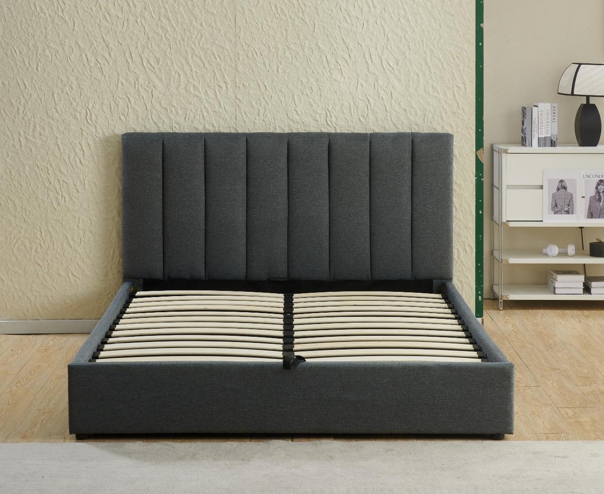 Nami Storage Bedframe Grey Double