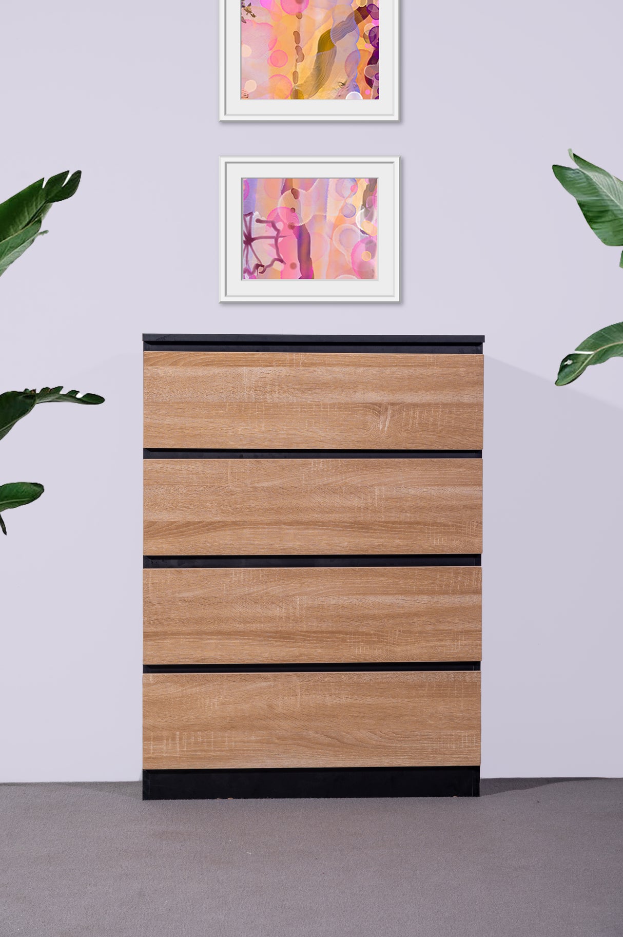 Camie Chest of 4 Drawers Black