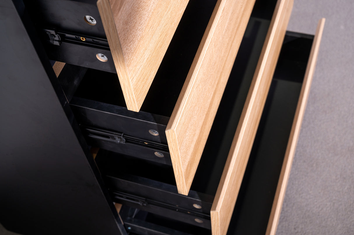 Camie Chest of 4 Drawers Black