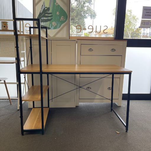 Alives Desk with Shelf (Pine)