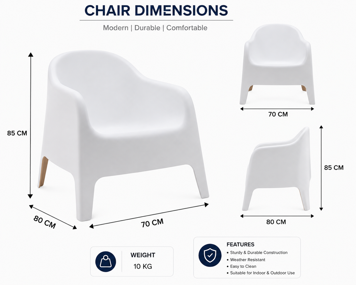 Bass Outdoor Occasional Chair Grey (New SKU)