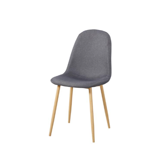 Windsor Light Grey Dining Chair with Natural Legs