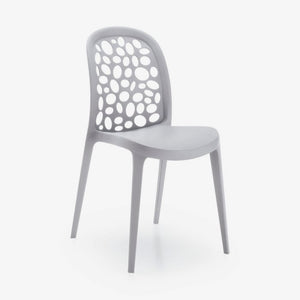 Tatiana Stackable Plastic Chair (Grey)