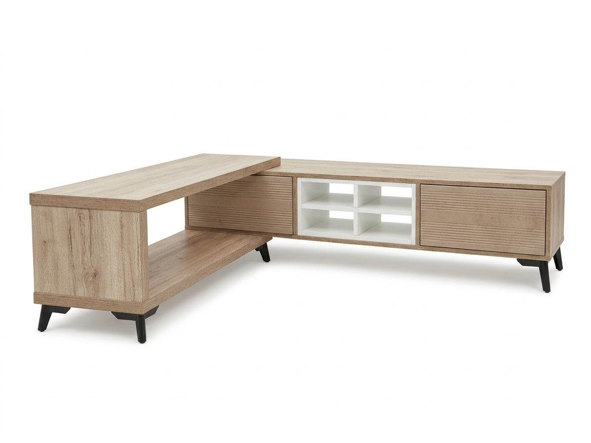 The Flexi Oak Modular TV Unit - Oak