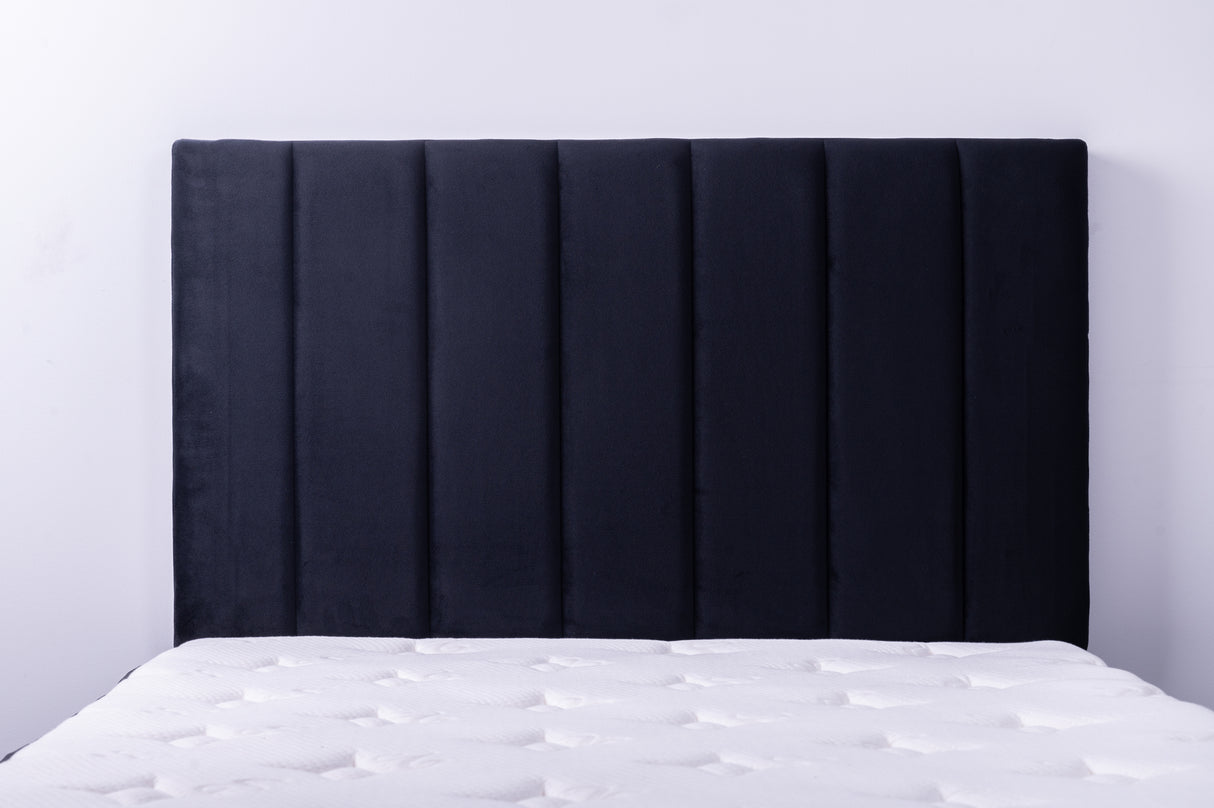Josie Headboard Black Velvet King Single