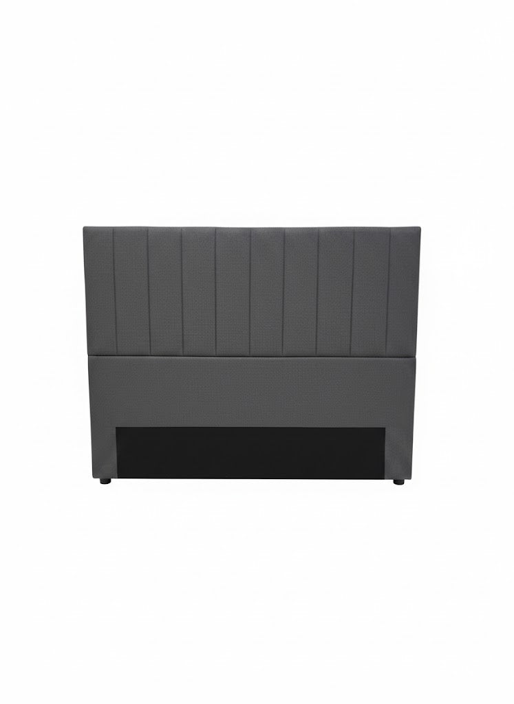 Noir Free Standing Headboard Grey Queen