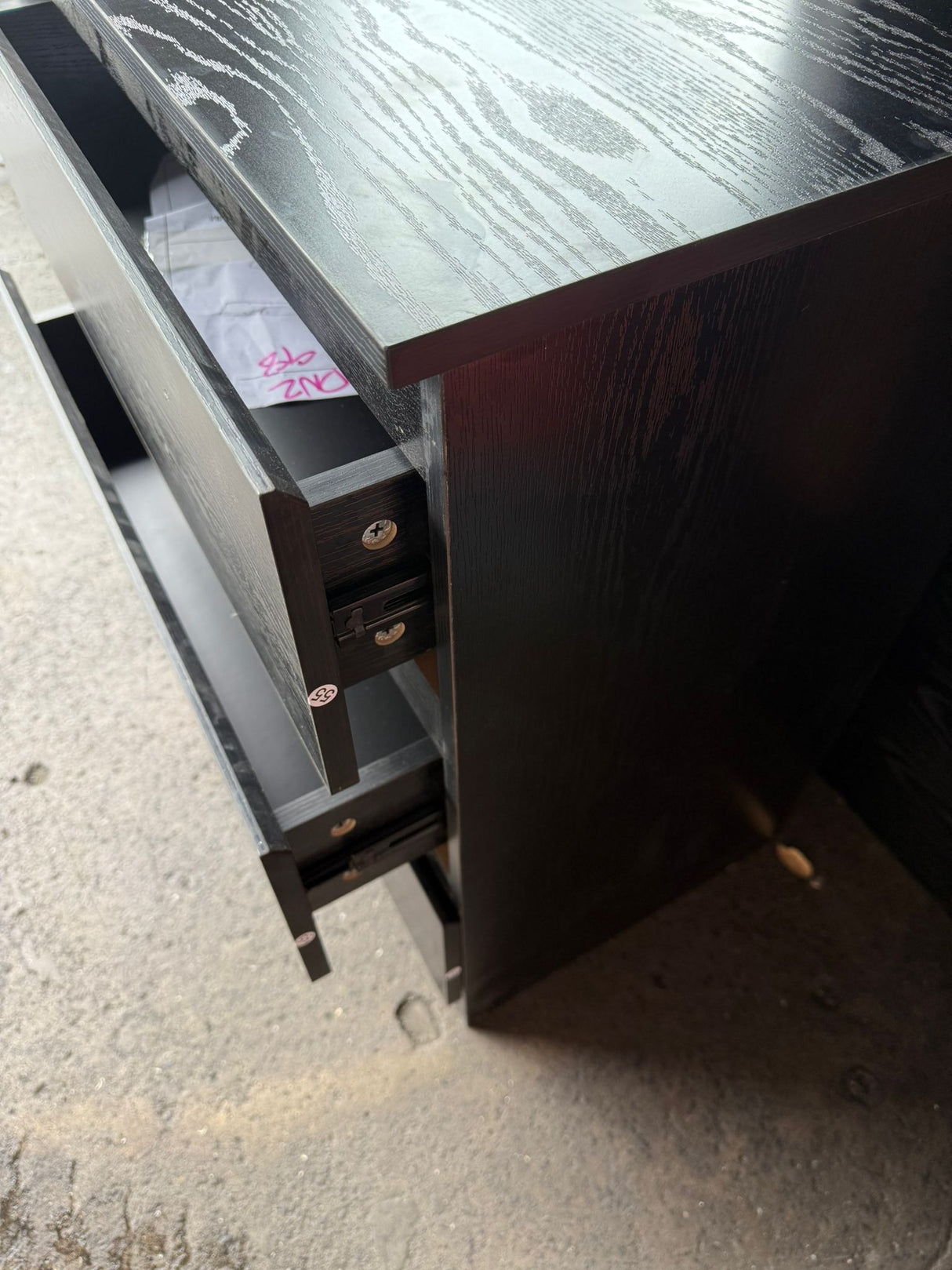 Elcoat Bedside Table Black