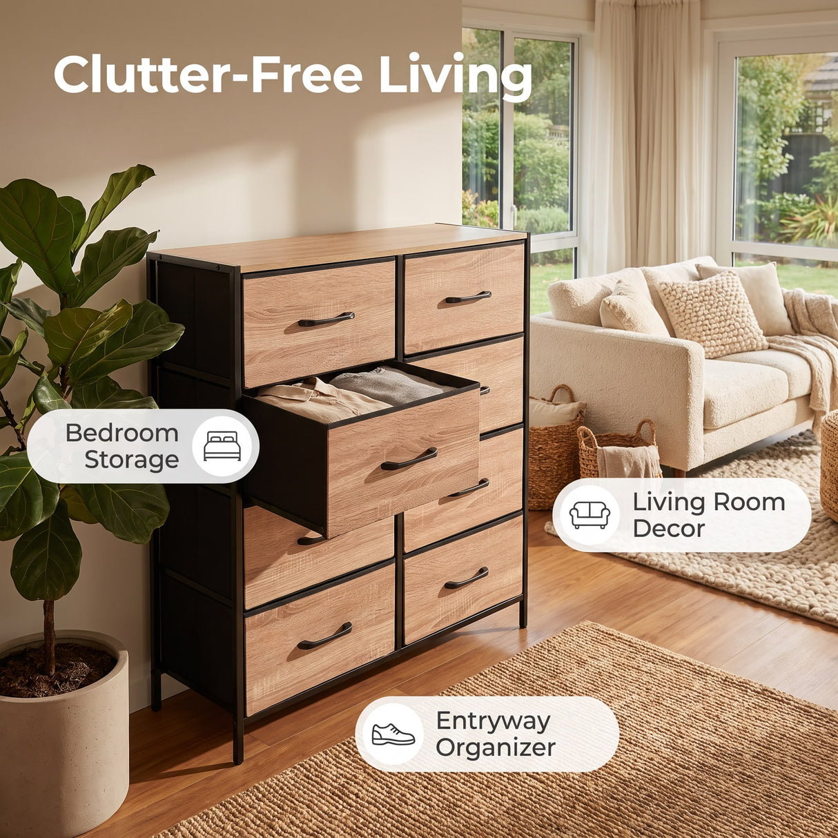 Maskell Eight Drawers
