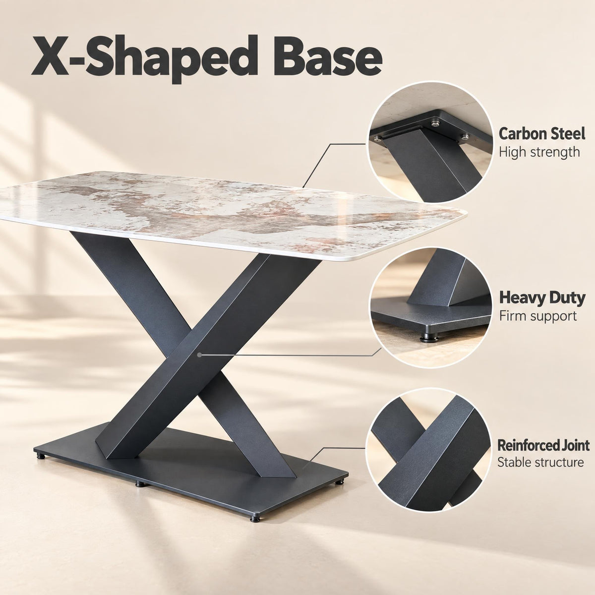 Aria Sintered Stone Dining Table