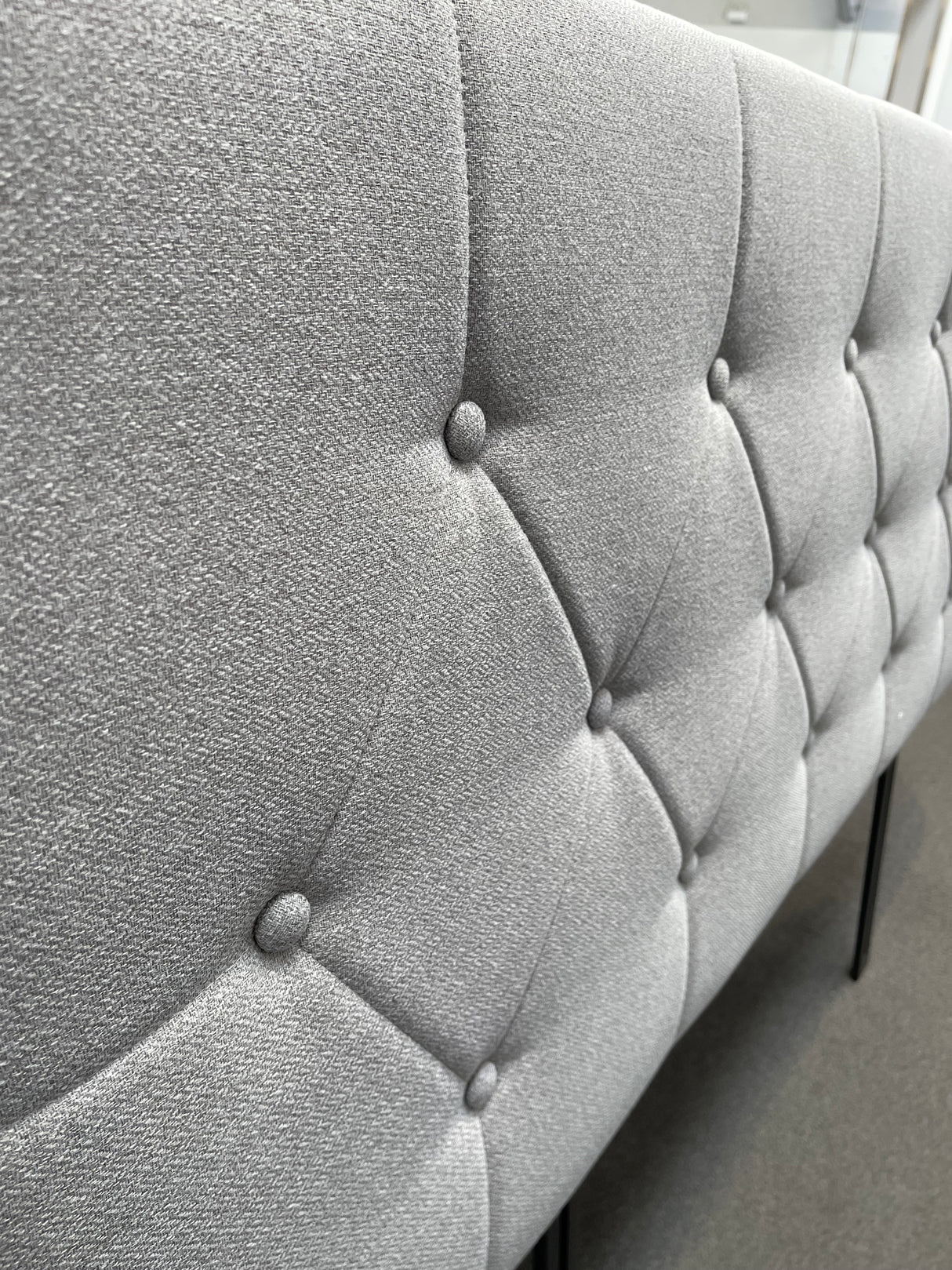 Fenland Headboard Light Grey Double