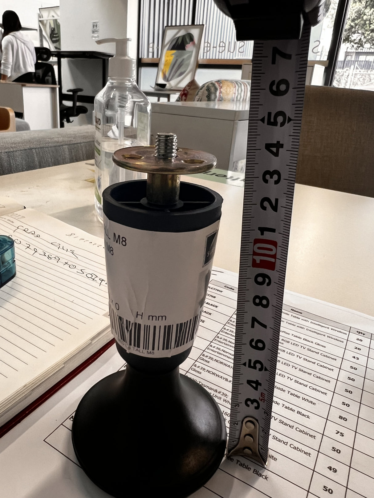 BED LEGS Tall (120mm) M10