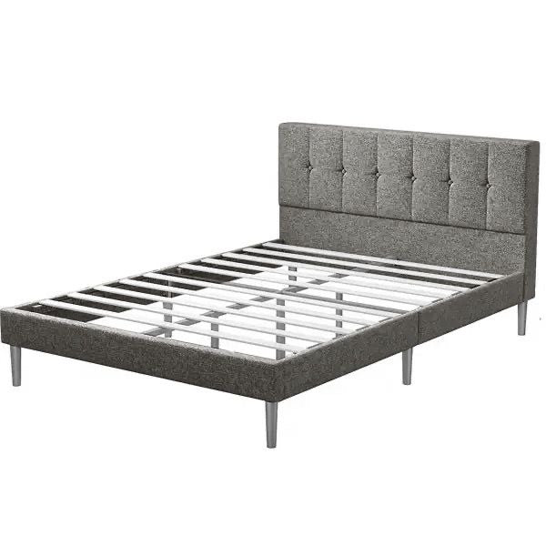 Luno Bed Frame Dark Grey Double