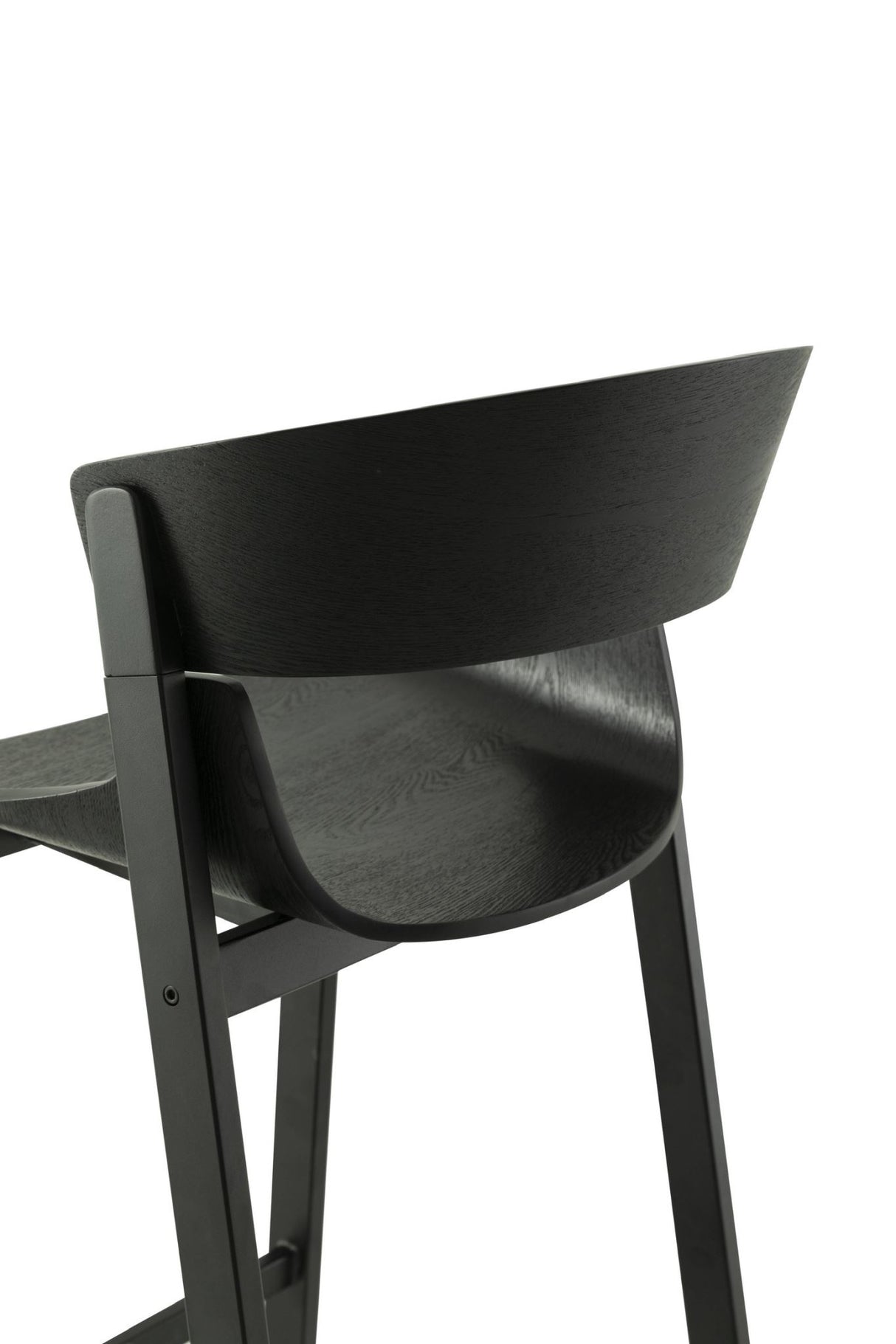 Tilted Black Bar Stool