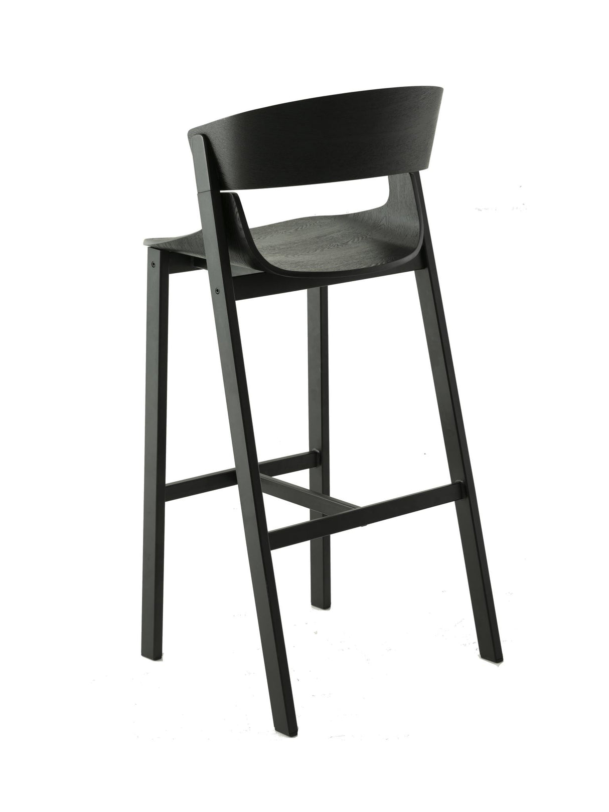 Tilted Black Bar Stool