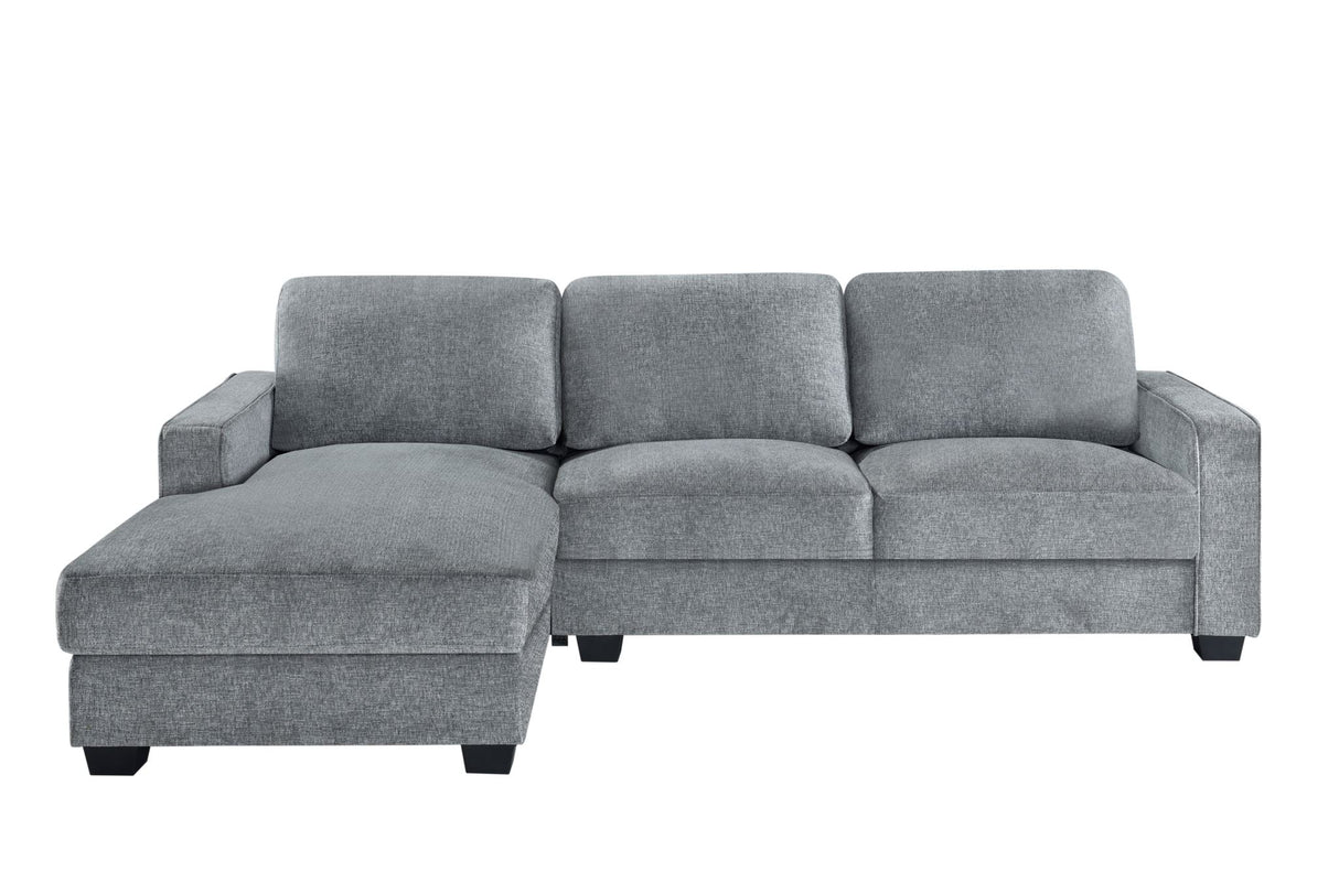 Charleston Dark Grey corner sofa (L shape - LEFT hand facing)