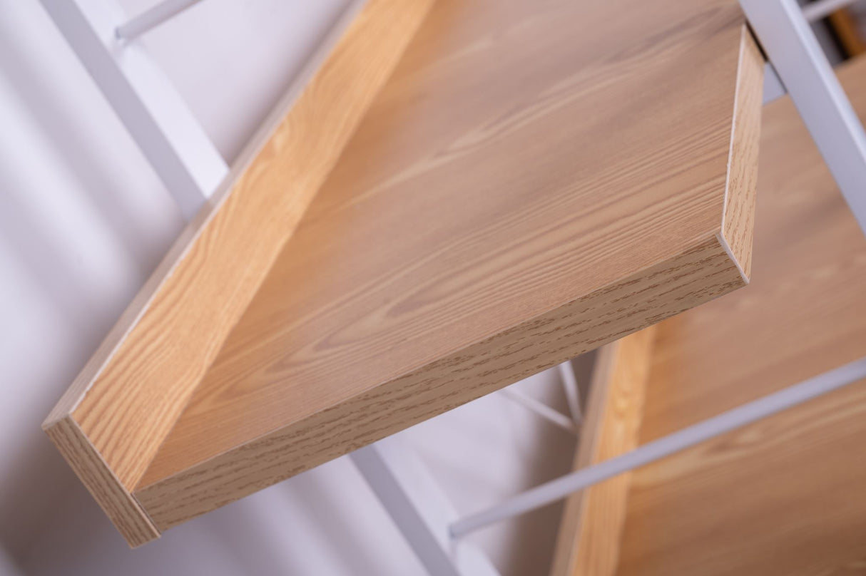 Urban Loft Bookshelf (Oak Shelfs with White legs)