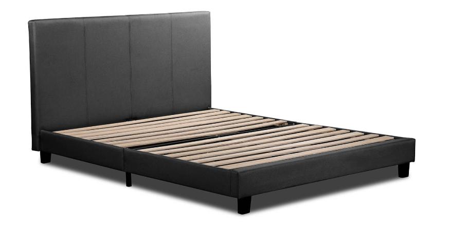 Vause Bed Frame Dark Grey Double