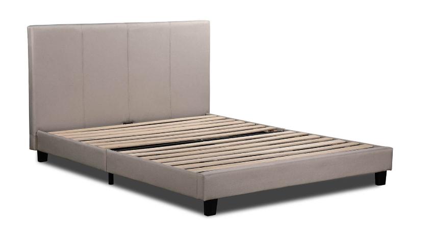 Vause Bed Frame Beige Queen