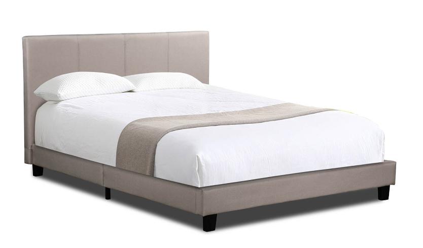 Vause Bed Frame Beige Queen