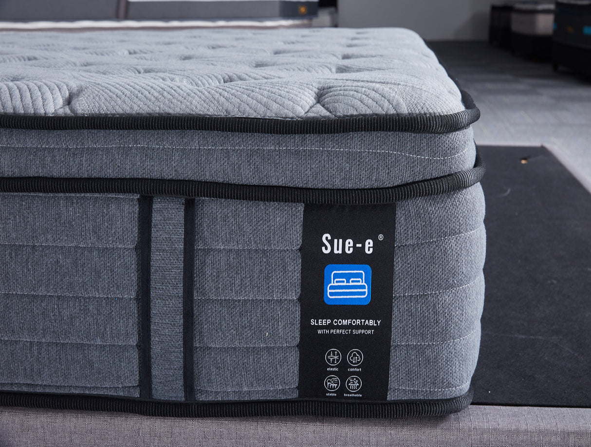 'Comfortably' 7 zones pocket spring mattress with memory foam Queen Size