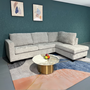 Ganley Modular Light Grey Right Chaise Lounge Suite