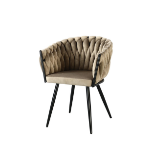 Ruche Velvet Dining Chair
