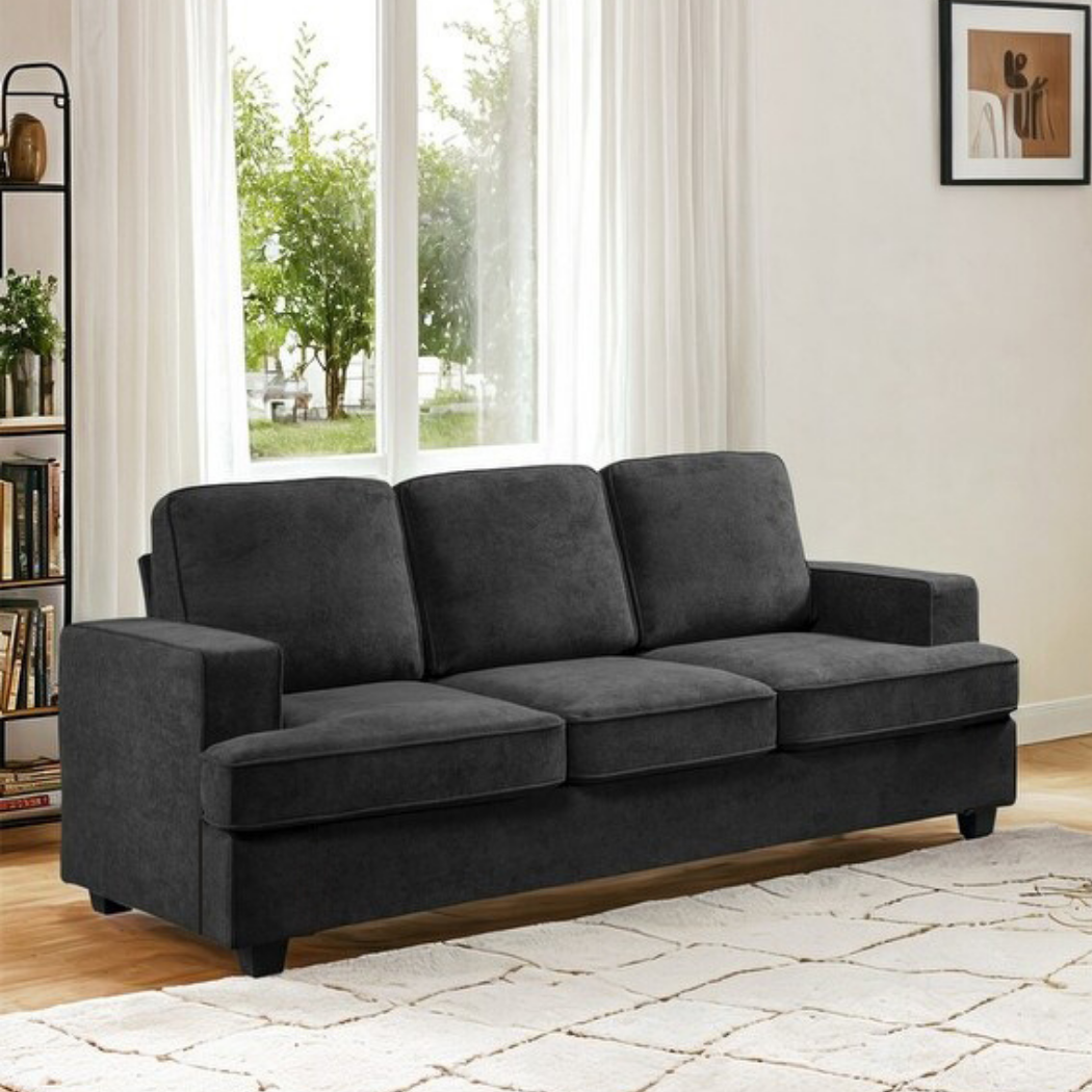 Pycroft 2+3 Seater Sofa Set Dark Grey