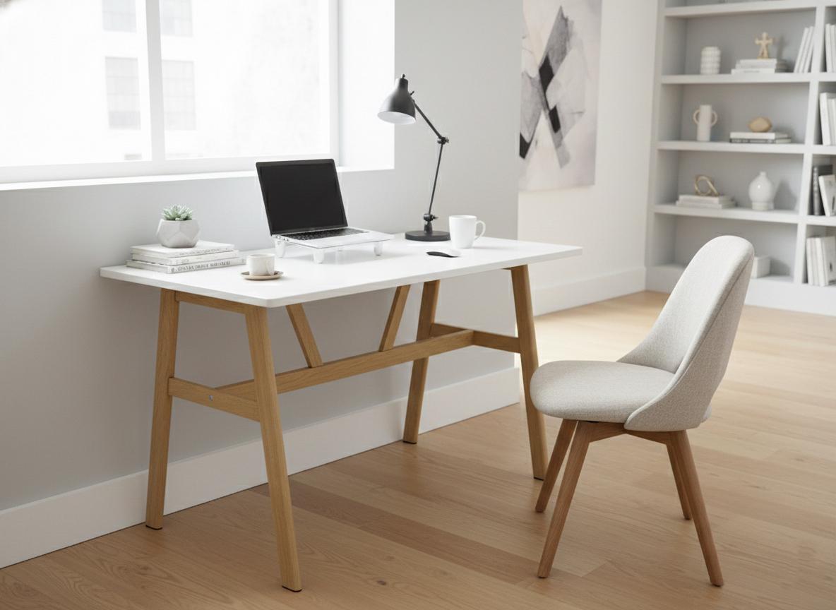 Myna Study Desk White