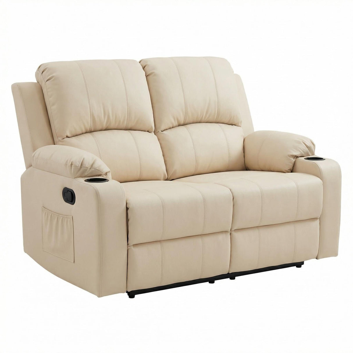 Cyril Recliner 2 seater PVC Beige