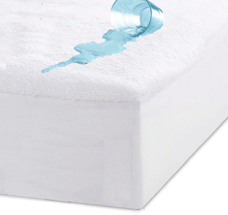 Cotton/Poly Terry Waterproof Mattress Protector Double