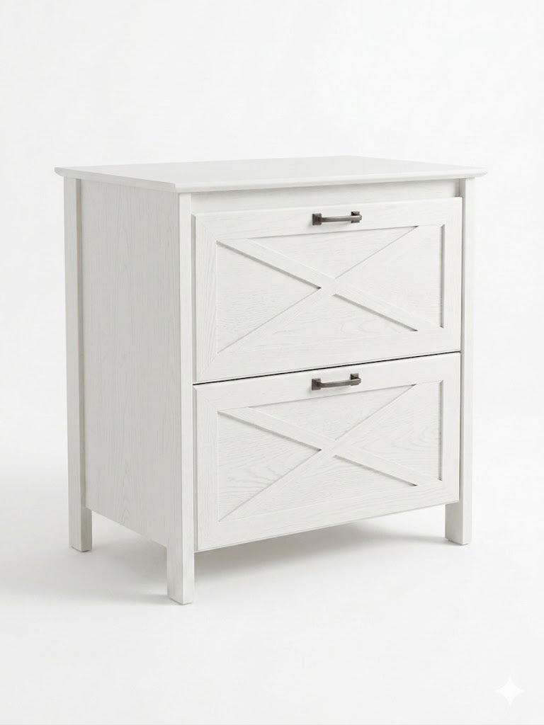 Arnbry File Cabinet White