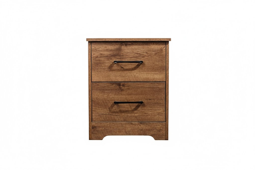 'Althea' Walnut Color BedSide Table