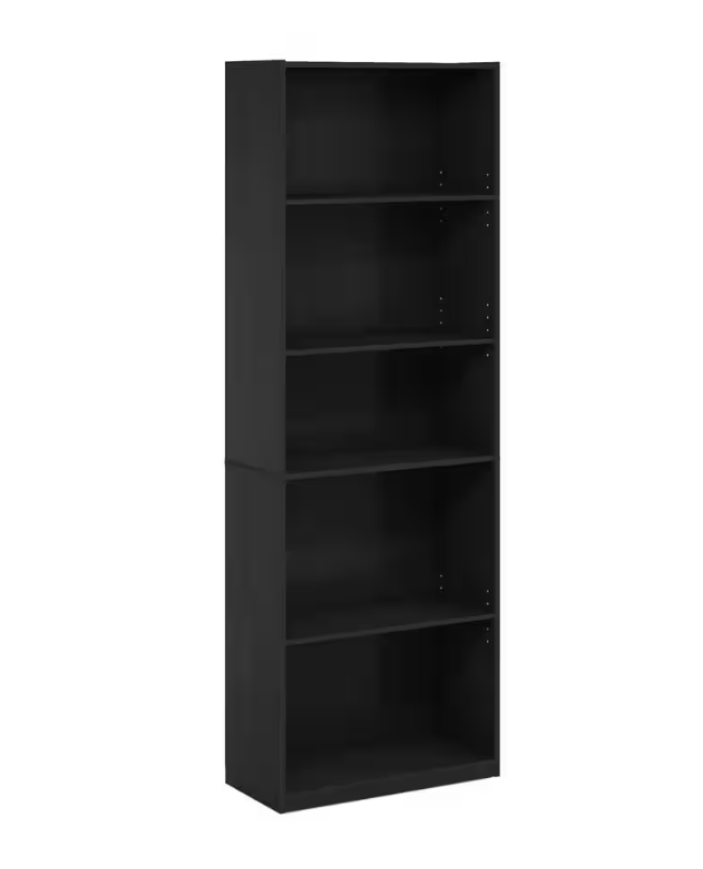 Espresso Five Tiers Bookshelf