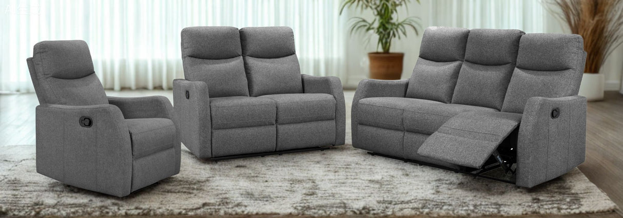 Brylee Dark Grey Recliner 1 Seater