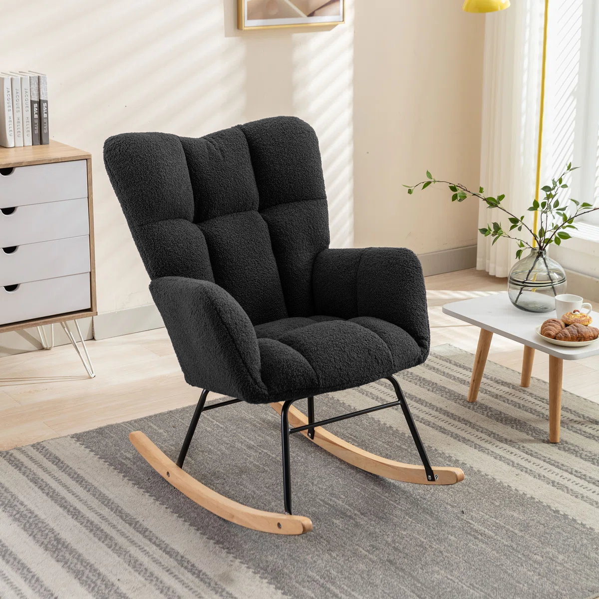 Carter Black Rocking Chair