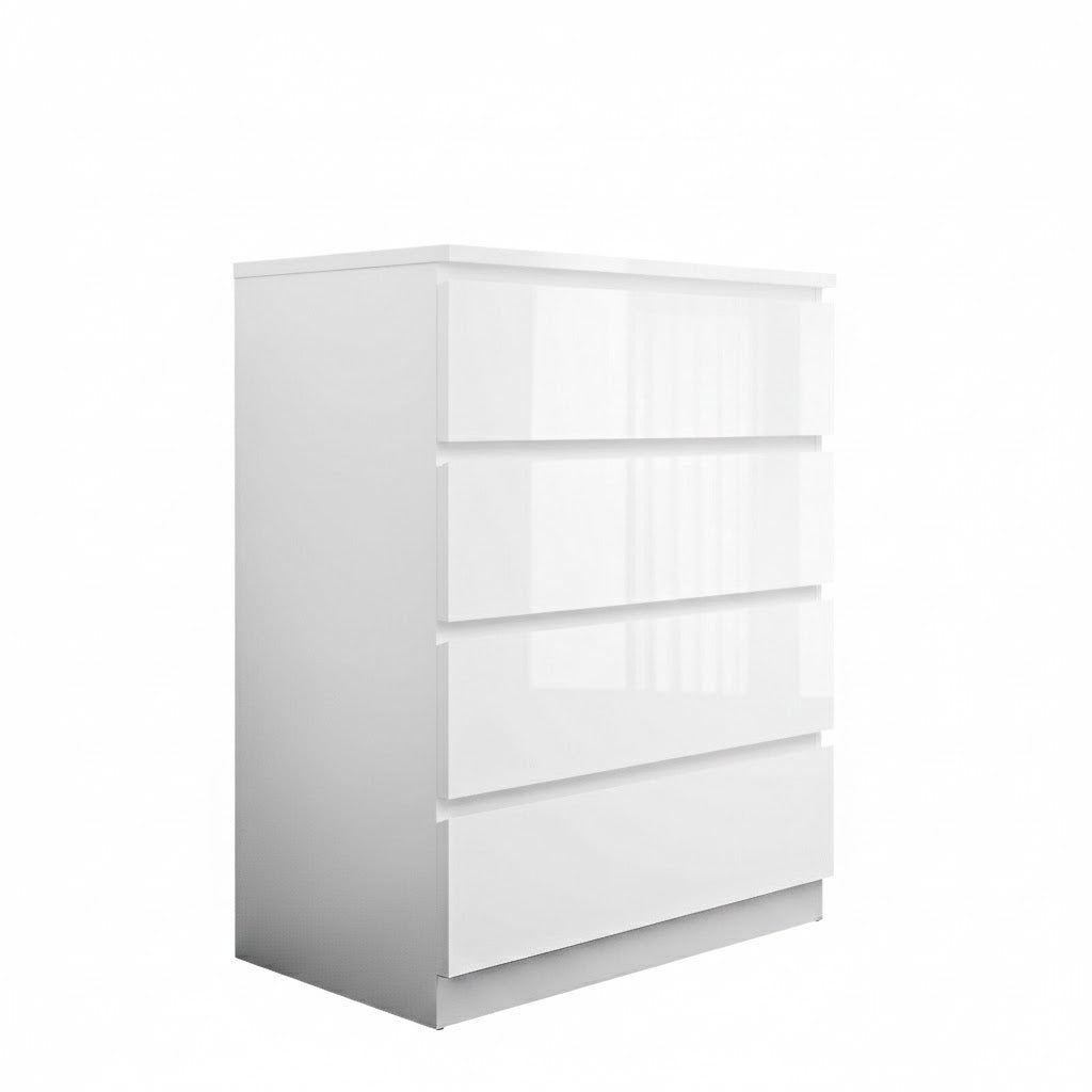 'Monaco' White Chest of 4 drawers