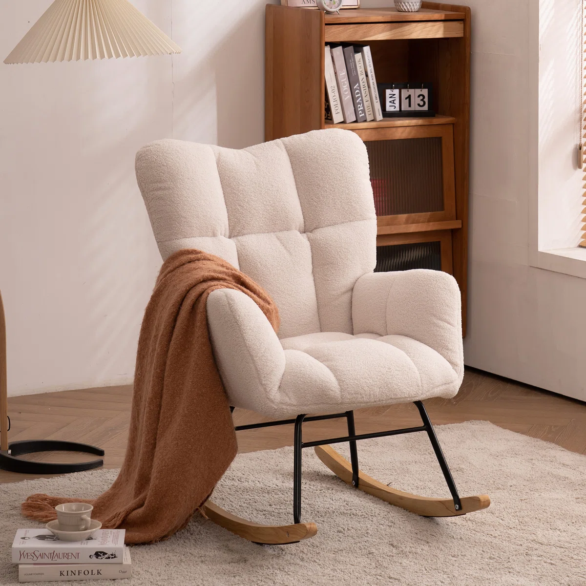 Carter Beige Rocking Chair