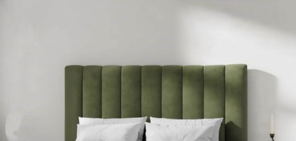 Josie Headboard Olive Green Queen